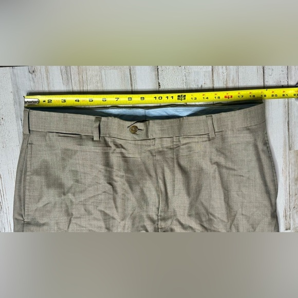 Brooks Brothers Country Club Saxxon Wool Brown  Dress Pants Pleated W39 - Picture 5 of 10